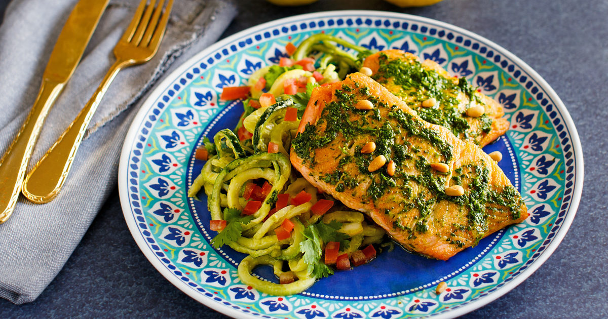 Recipe: Salmon with Cilantro Pine Nut… | The Paleo Diet®