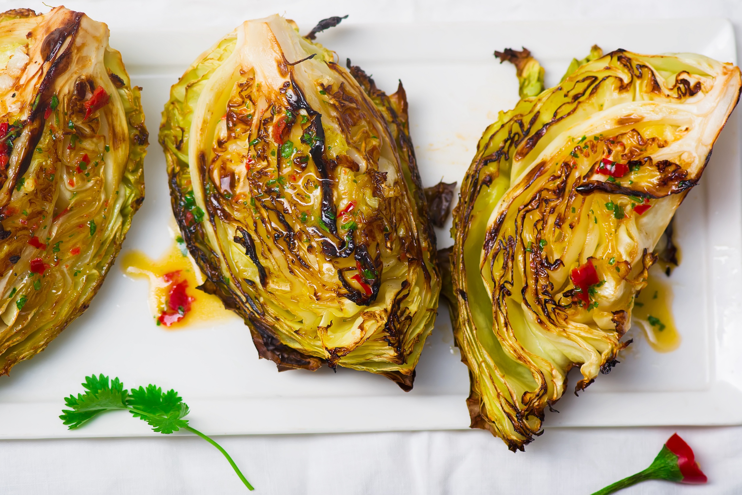 Grilled Napa Cabbage